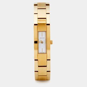 Gucci Gold Plated Stainless Steel 4600L Women's Wristwatch 13 mm